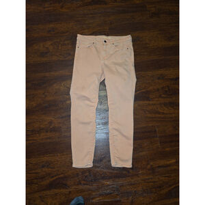 Calvin Klein Ankle Skinny Jeans size 10 light peach pink FINAL MARKDOWN